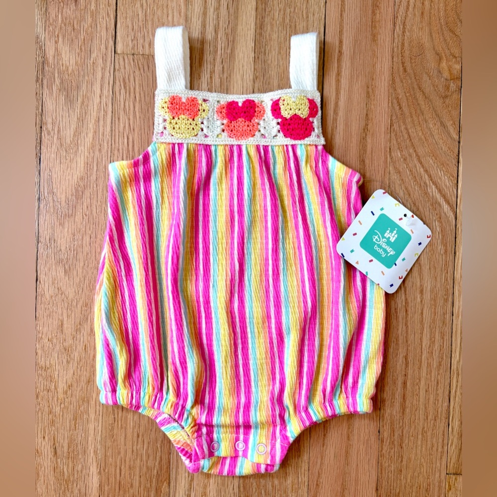 NEW Disney Striped Onesie